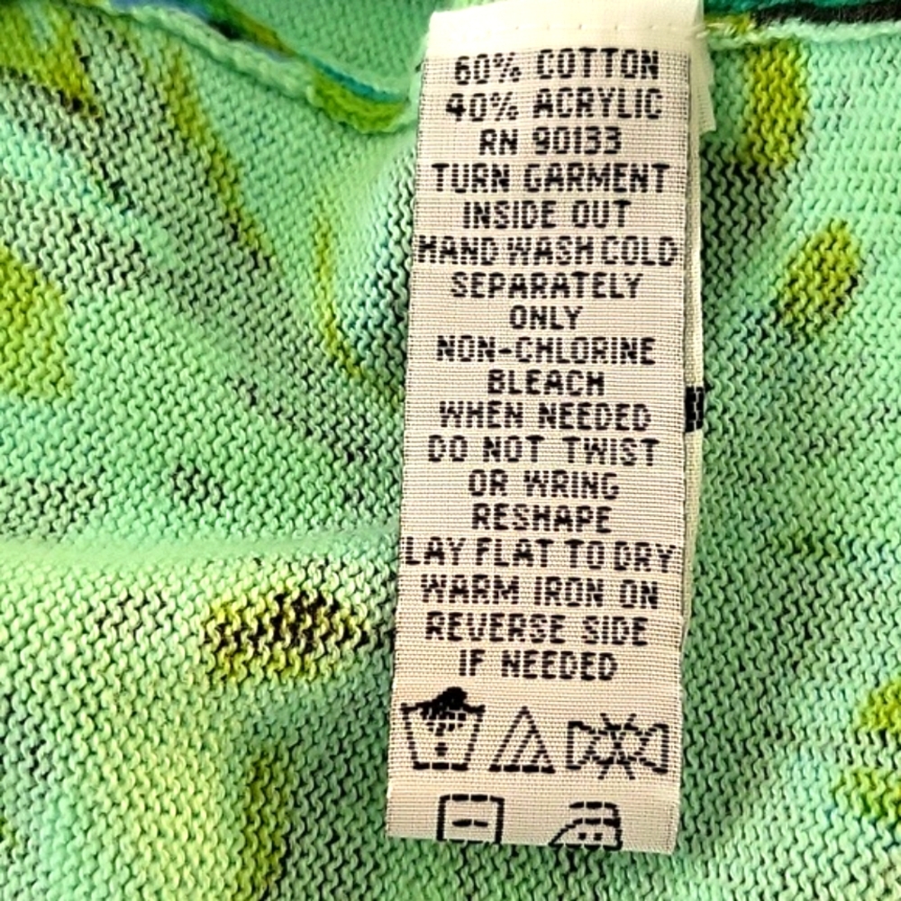 Bob Mackie Wearable Art Cardigan Sweater Size Xxs - image 7